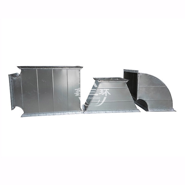 Functional characteristics of three-way elbow for air duct